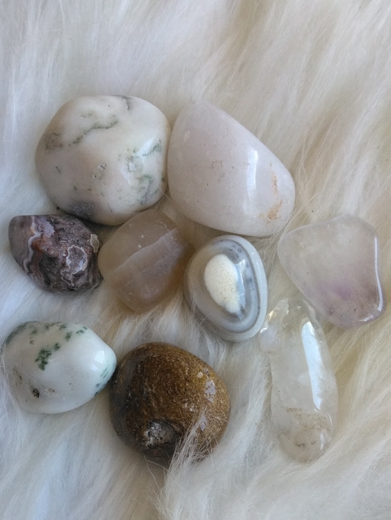 Other - 9 Large To Medium Size Stones For Diy Necklace Making
